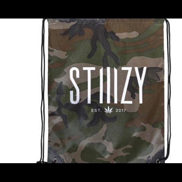 🆕STIIIZY CAMO DRAWSTRING BACKPACK BAG💚🎒 - Picture 1 of 2